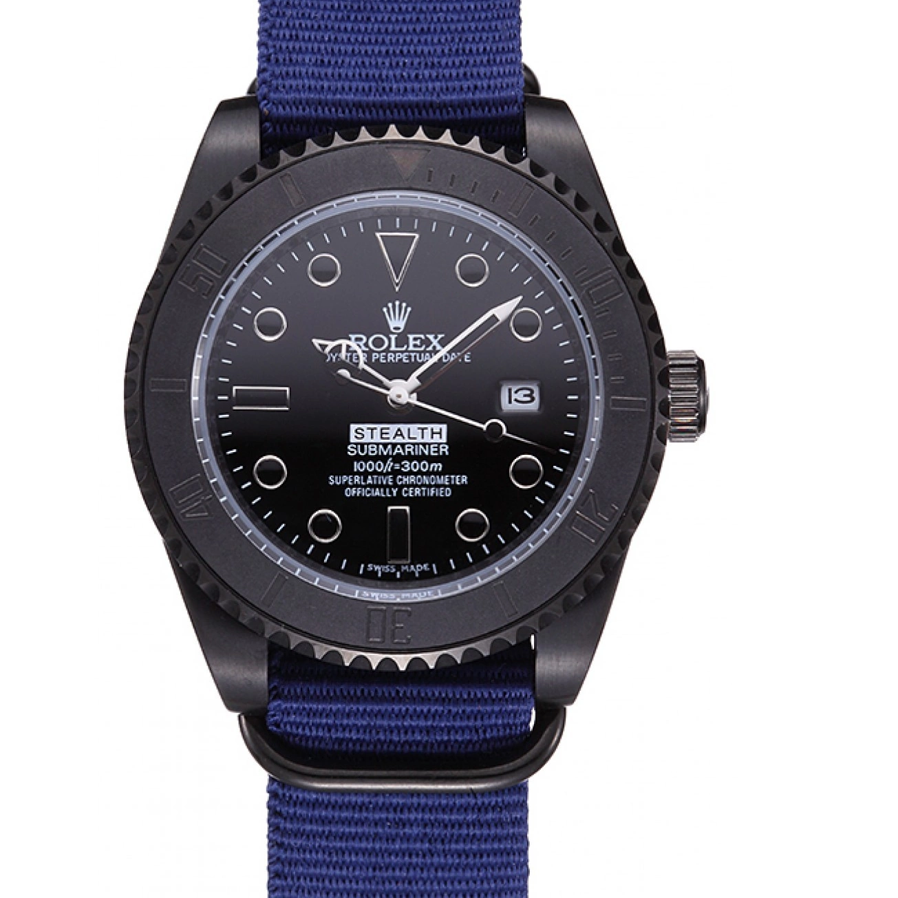 Rolex aaa copy Rolex Stealth Submariner 621994 Blue 0718